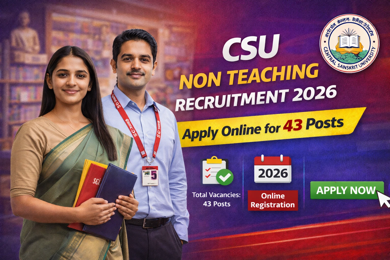 CSU Non Teaching Recruitment 2026 Apply Online for 43 Posts