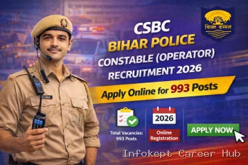CSBC Bihar Police Constable Operator Recruitment 2026 Apply Online for 993 Posts