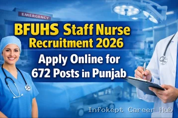 BFUHS Staff Nurse Recruitment 2026 Apply Online for 672 Staff Nurse Posts in Punjab Eligibility Salary Exam Pattern,Career Growth