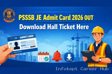 PSSSB JE Admit Card 2026 Download Link Punjab Junior Engineer Hall Ticket Exam Date Instructions