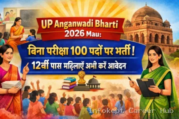 UP आंगनवाड़ी भर्ती 2026 (मऊ): 100 पदों पर सीधी भर्ती, बिना परीक्षा चयन | Apply Online, योग्यता, मेरिट लिस्ट