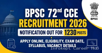 BPSC 72nd CCE Recruitment 2026 Notification Out for 1230 Posts – Apply Online, Eligibility, Exam Date, Syllabus, Vacancy Details