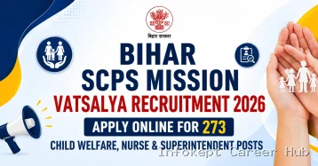 Bihar SCPS Mission Vatsalya Recruitment 2026 Apply Online for 273 Child Welfare, Nurse & Superintendent Posts