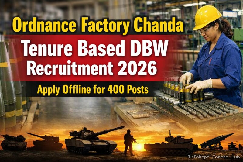 Ordnance Factory Chanda DBW Recruitment 2026 – 400 Danger Building ...